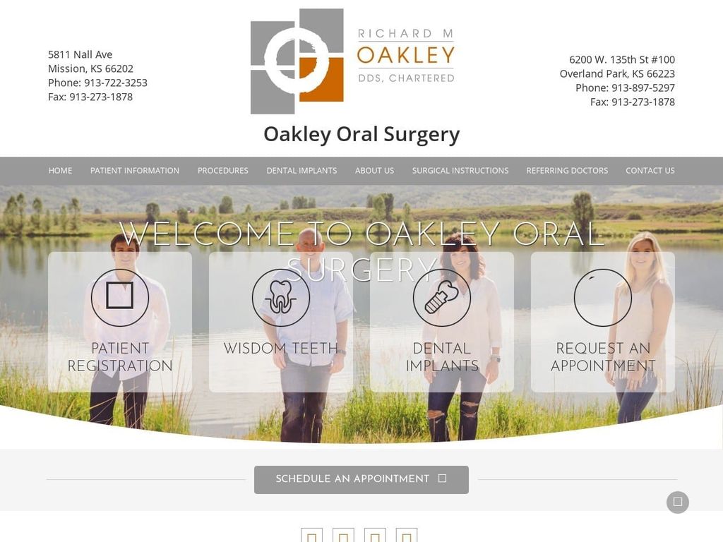 Richard M Oakley Chartered Website Screenshot from oakleyoralsurgery.com