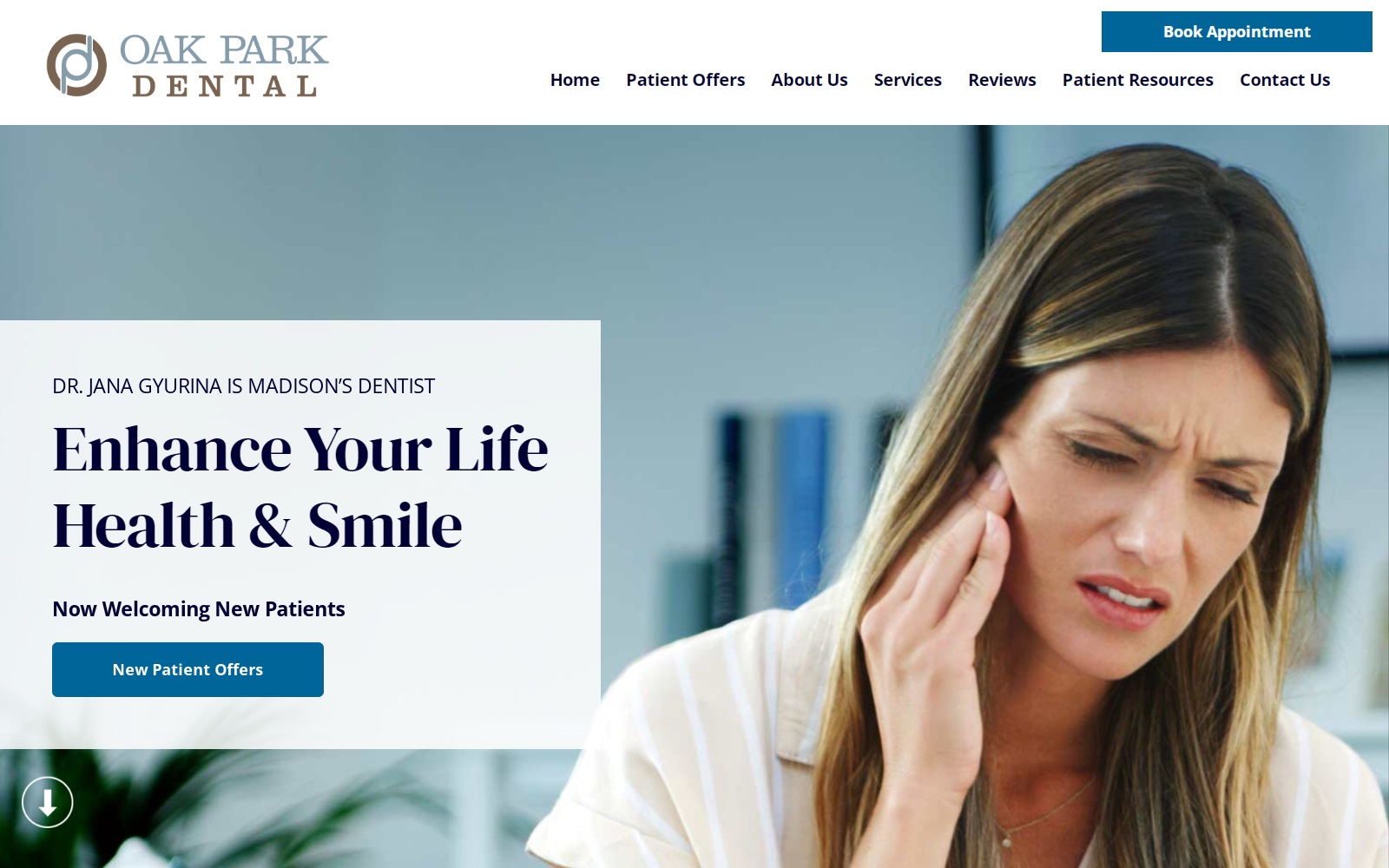 oakparkdentalmadison.com screenshot