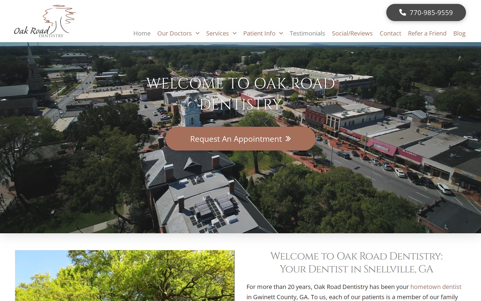 oakroaddentistry.com screenshot