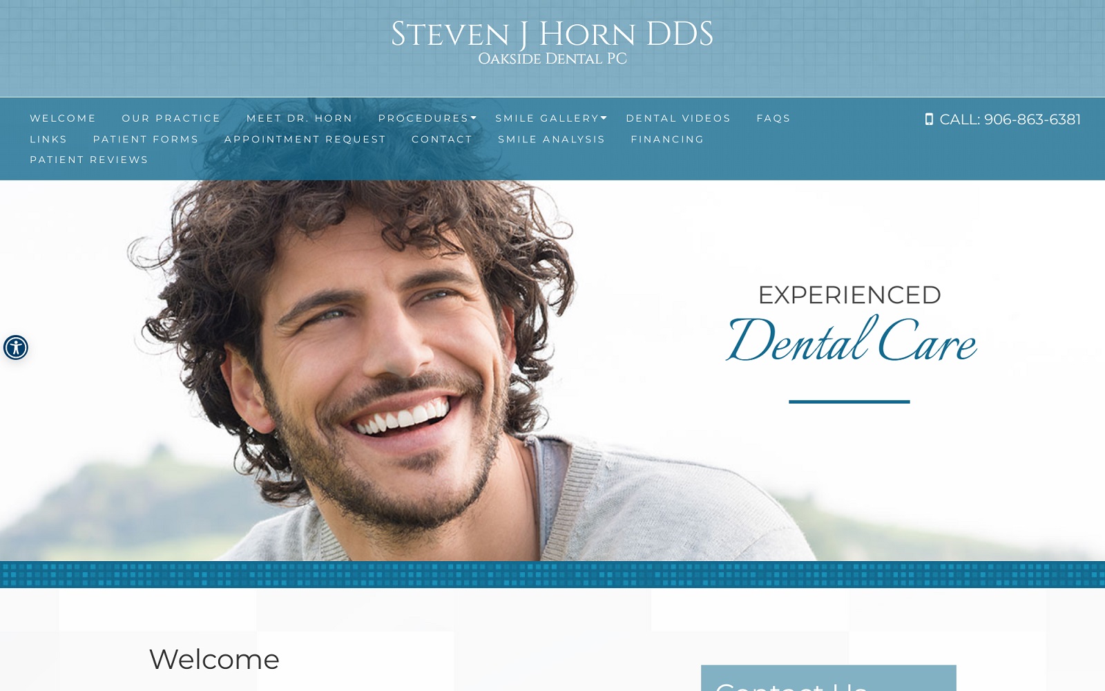 oaksidedental.net screenshot