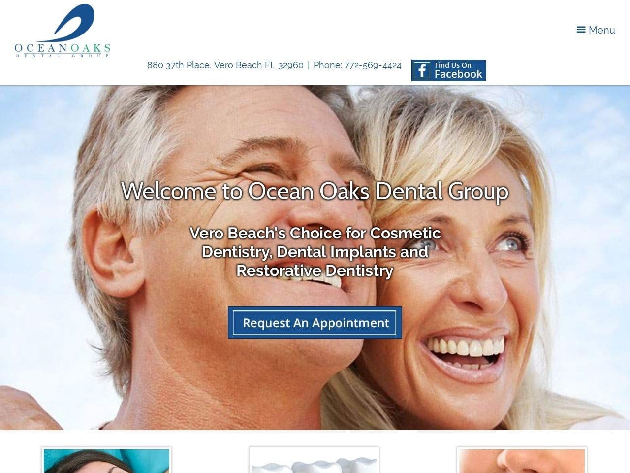 Ocean Oaks Dental Group Website Screenshot from oceanoaksdental.com