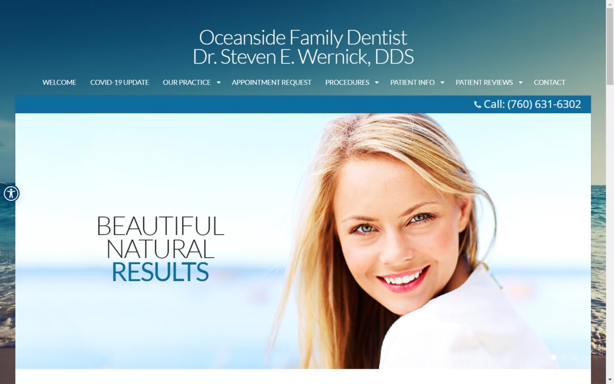 oceansidefamilydentist.com screenshot