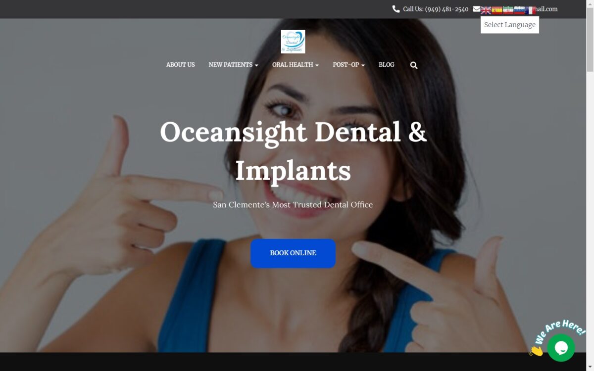 oceansightdental.com screenshot