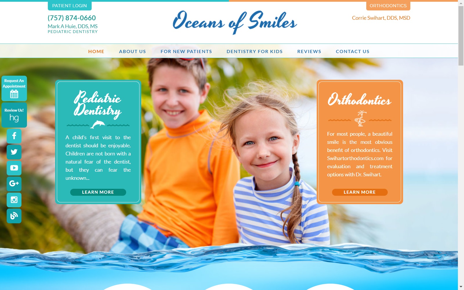 oceansofsmiles.org screenshot