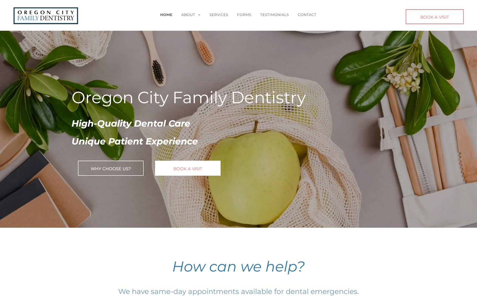 ocfamilydentistry.net screenshot