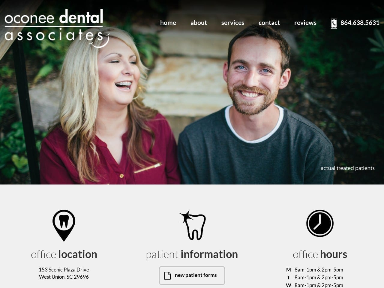 Oconee Dental Associates Bass Terri Website Screenshot from oconeedentalassociates.net