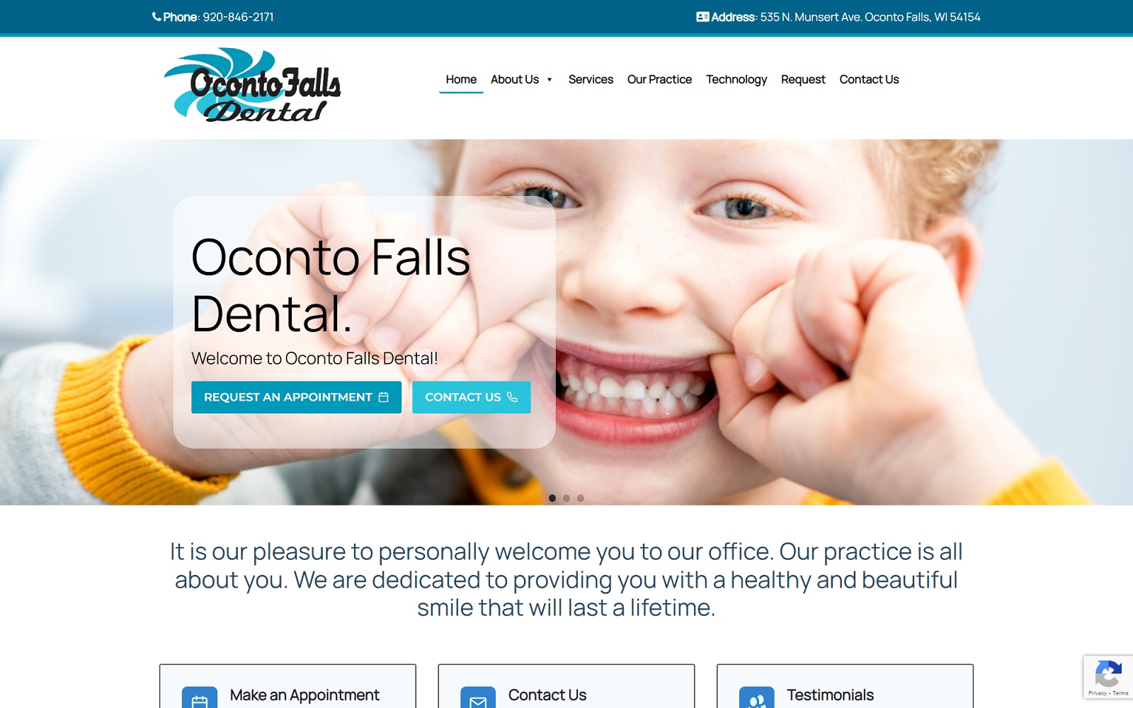 ocontofallsdental.com screenshot