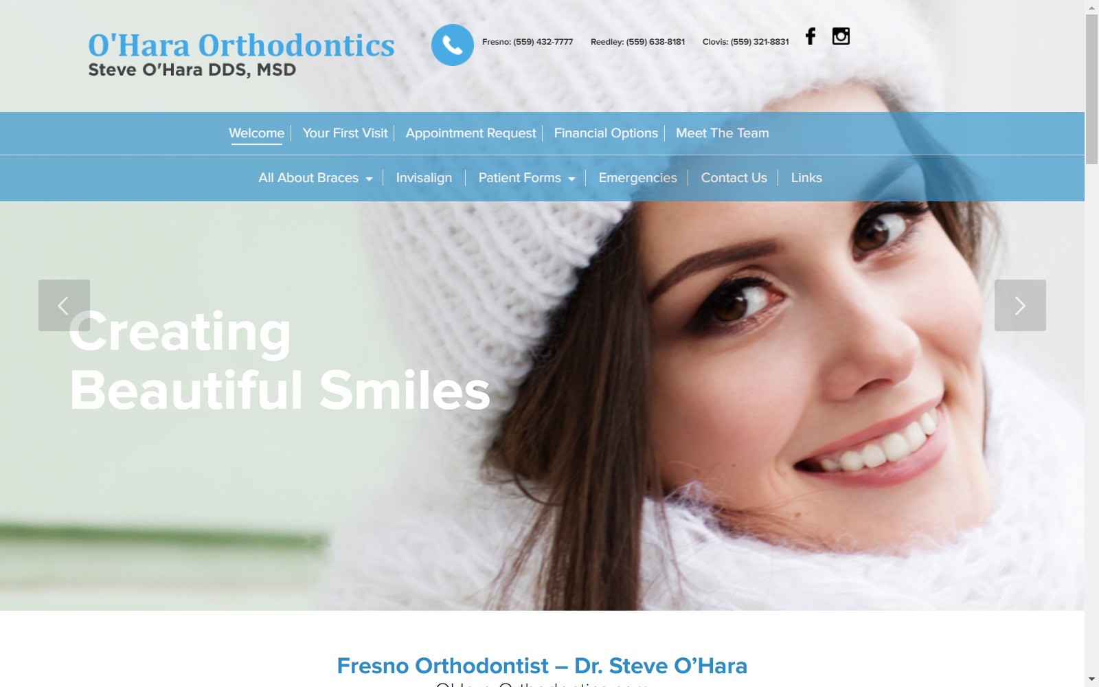 oharaortho.com screenshot