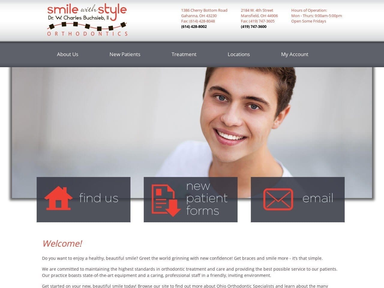 Oh Orthodontic Specialists Website Screenshot from ohio4smiles.com