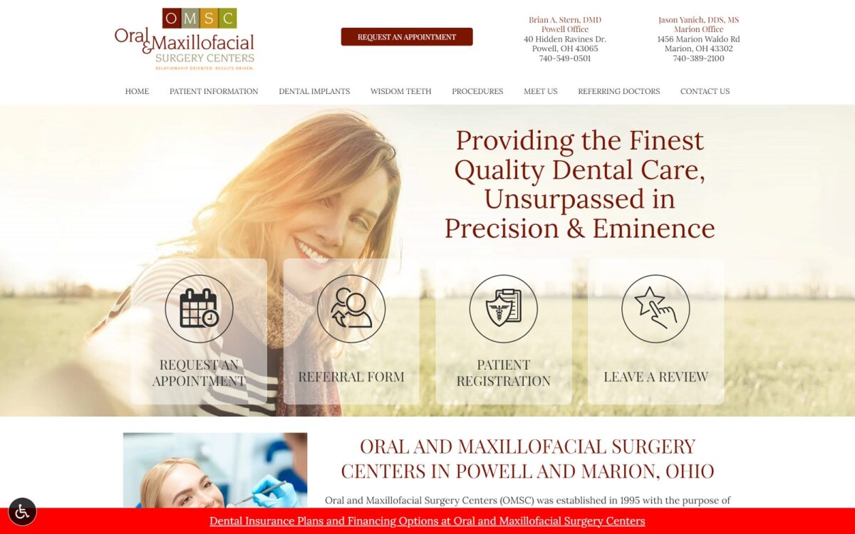 ohiooralsurg.com screenshot