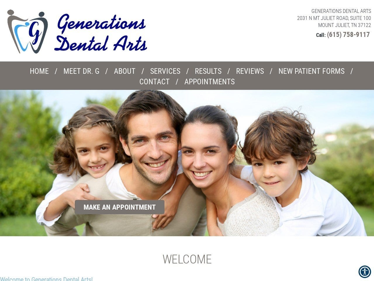 Dr. Mike Glasmeier DMD Website Screenshot from oldhickorydentist.com