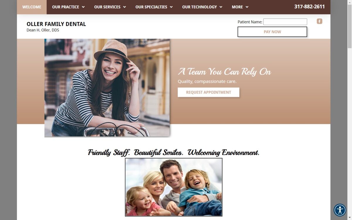 ollerfamilydental.com screenshot