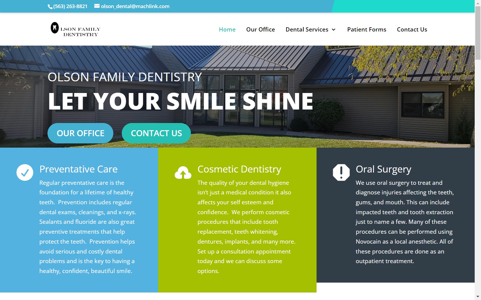 olsondentist.com screenshot