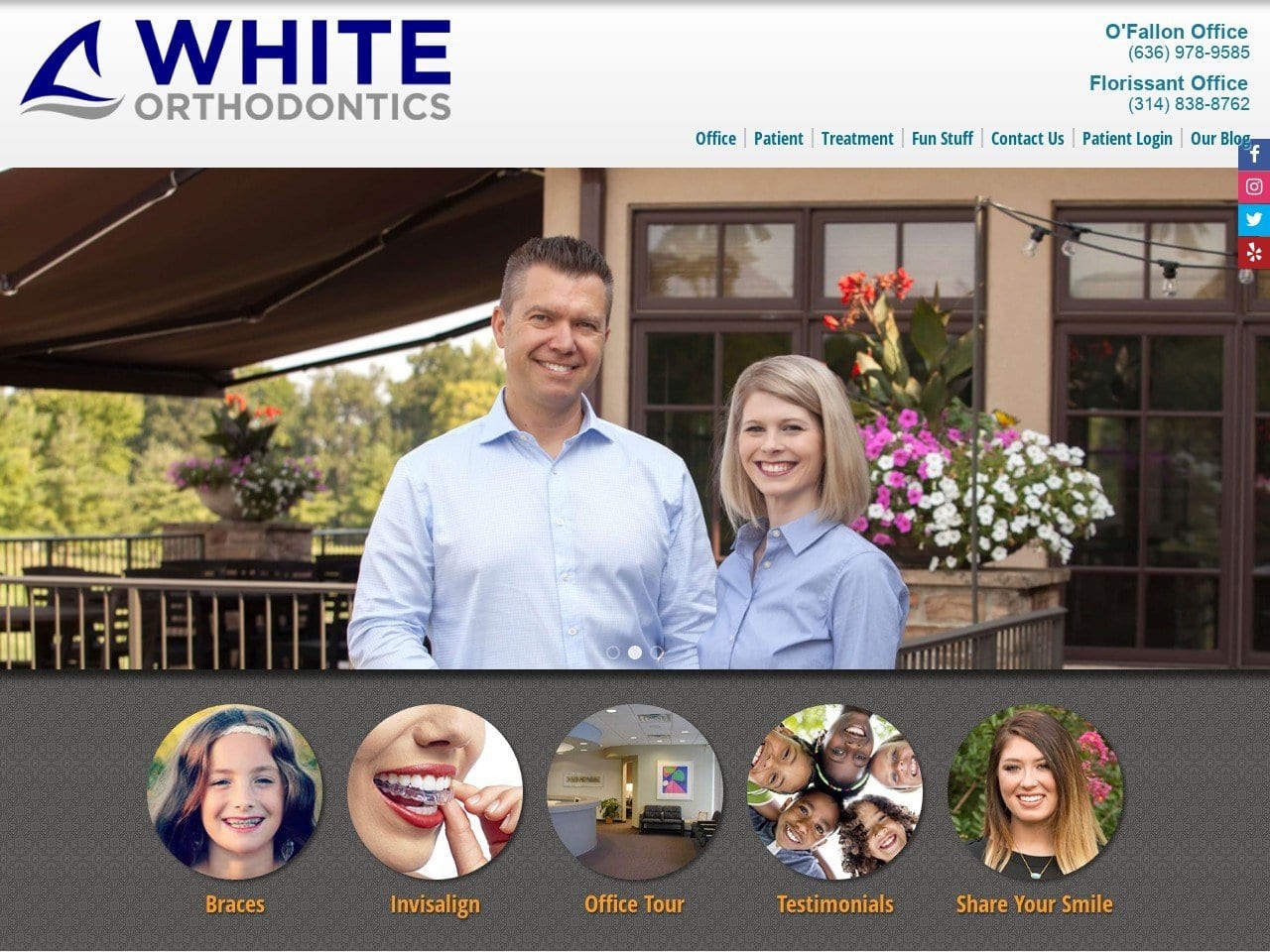 Olson & White Orthodontics Website Screenshot from olsonwhite.com