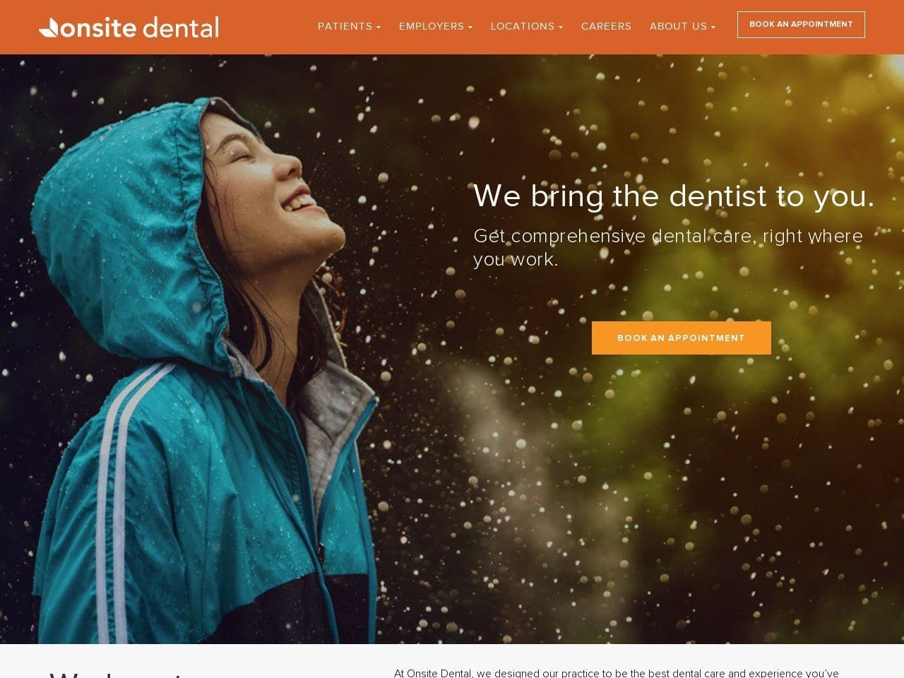 Onsite Dental Website Screenshot from onsitedental.com