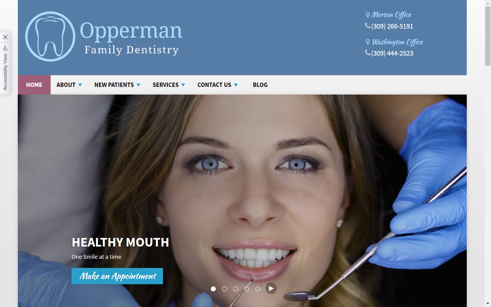 oppermandentistry.com screenshot