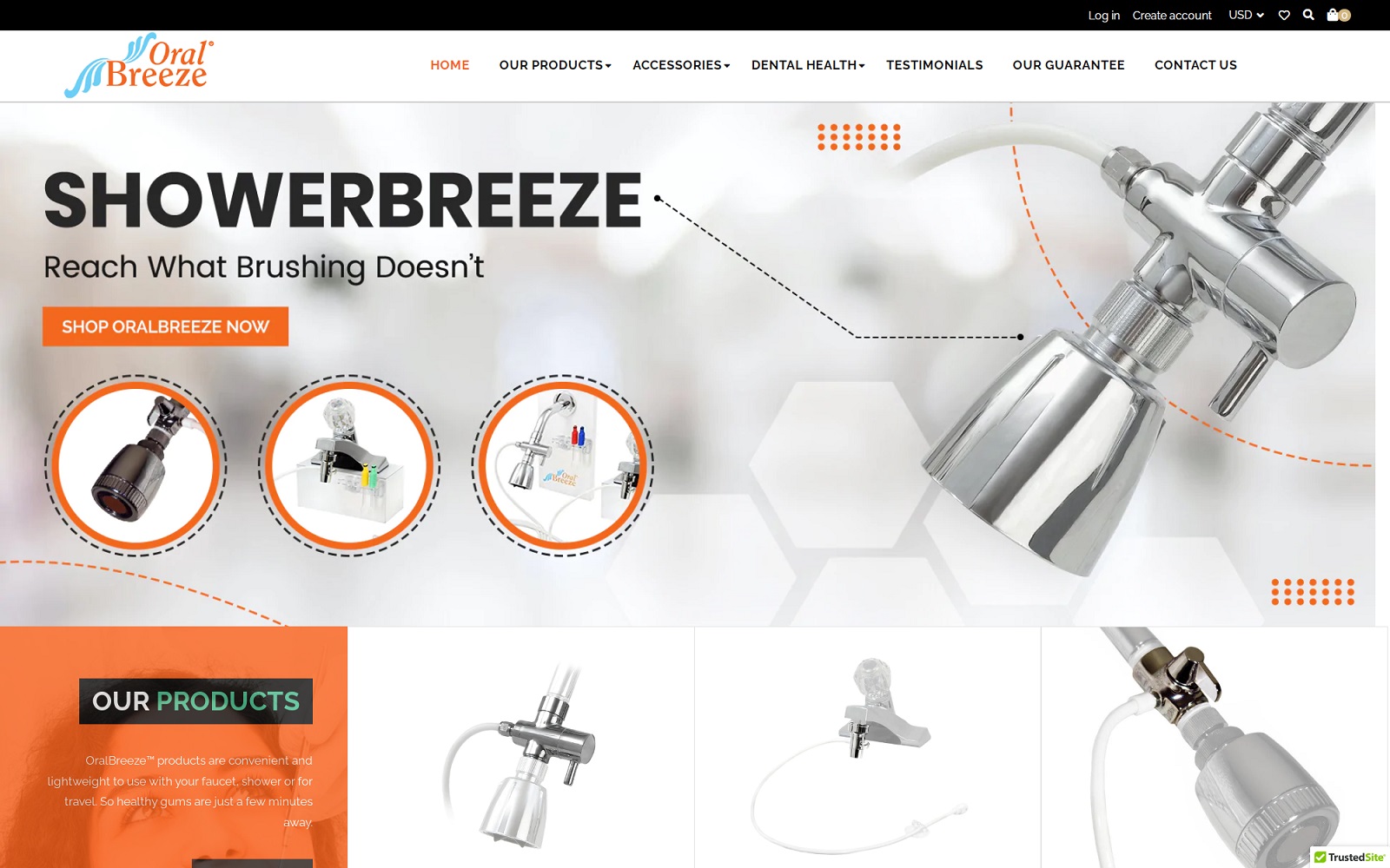 oralbreeze.com screenshot