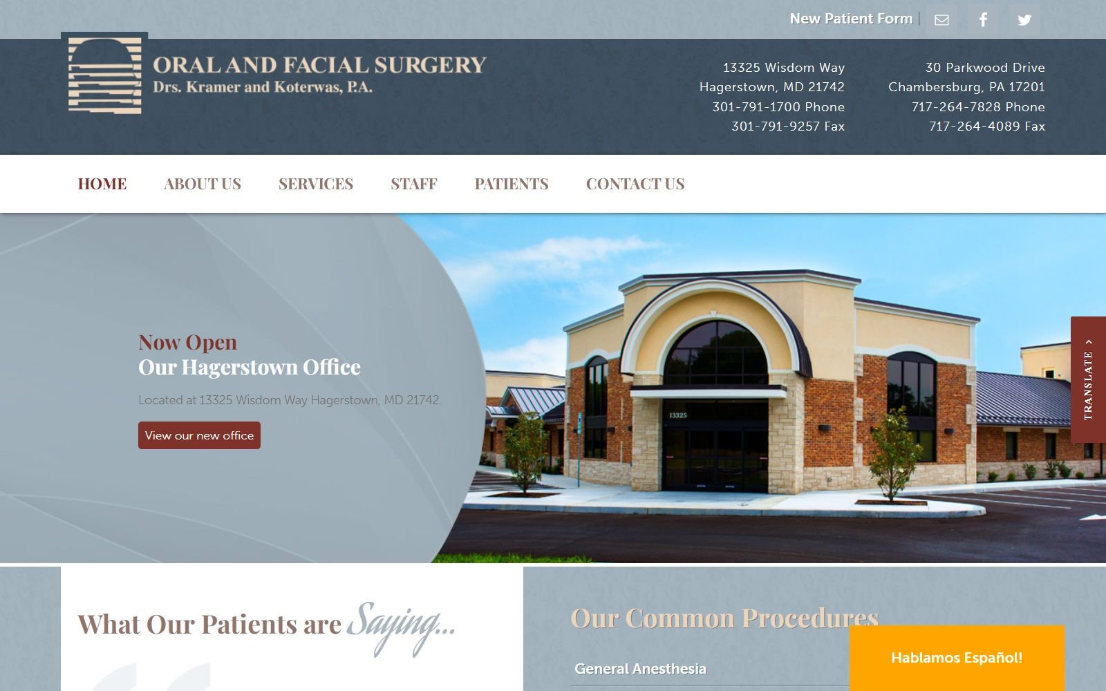 oralfacialsurgery.net screenshot