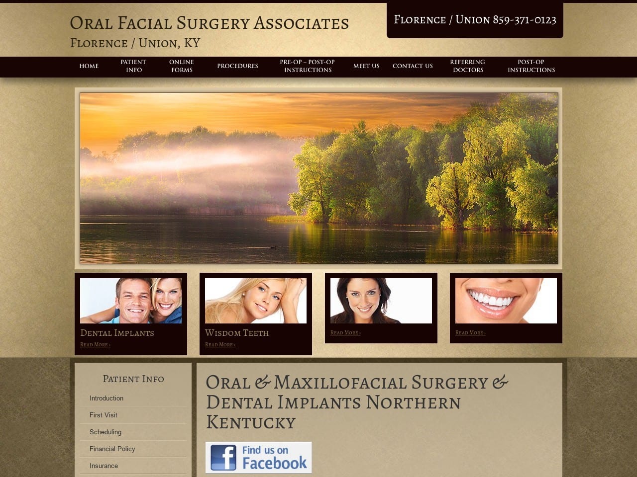 Lucas Robert W MD DMD Website Screenshot from oralfacialsurgeryky.com