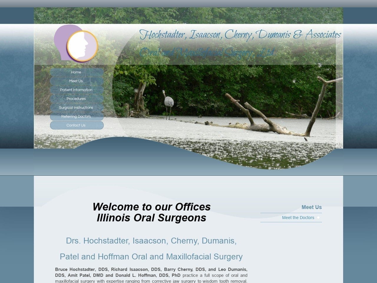 Hochstadter Isaacson Cherny Dumanis & Associates Website Screenshot from oralsurgery-hicd.com