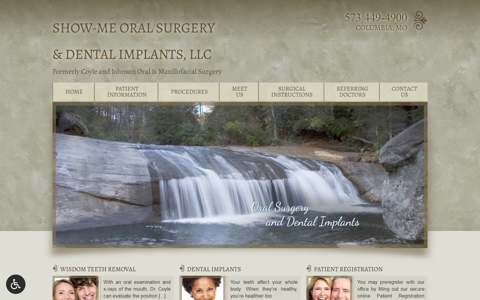 oralsurgerycolumbiamo.com screenshot