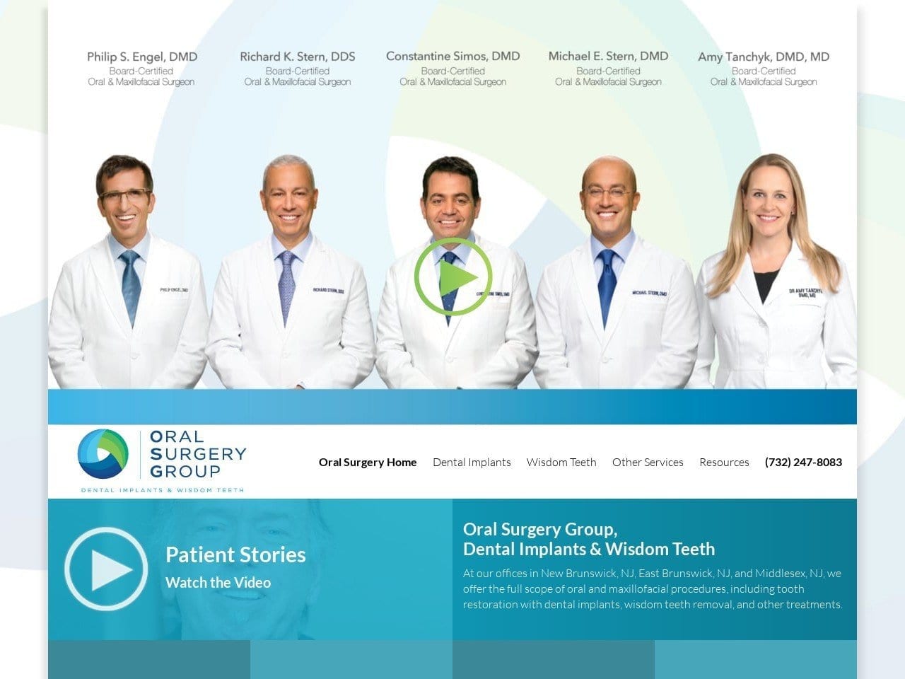 Oral Surgery Group Website Screenshot from oralsurgerygroup.com