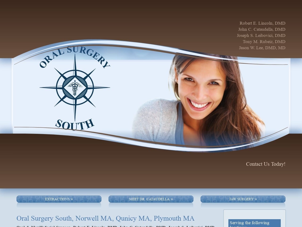 Oral Surgery South Website Screenshot from oralsurgerysouth.com