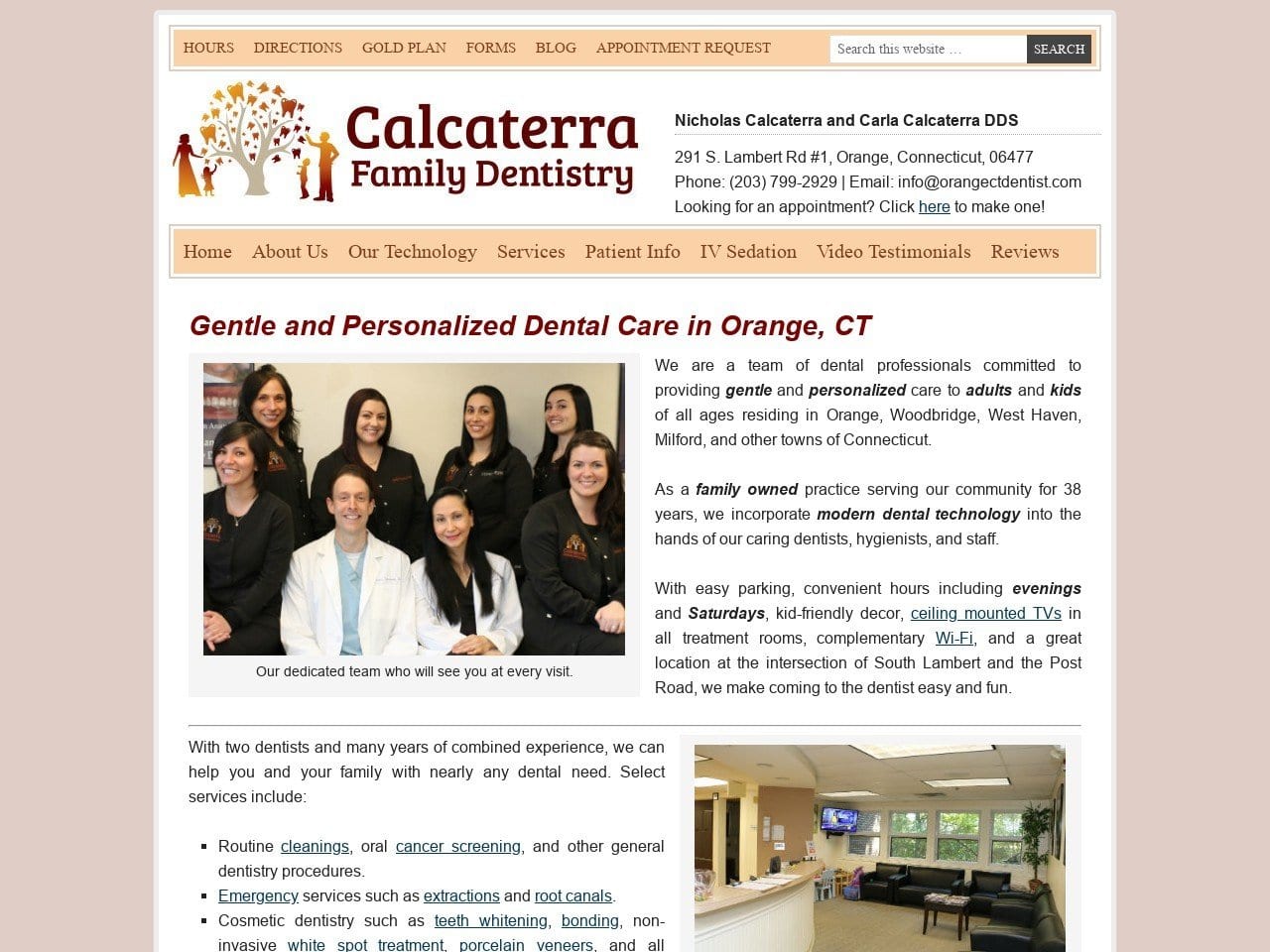 David M. Becker DDS Website Screenshot from orangectdentist.com