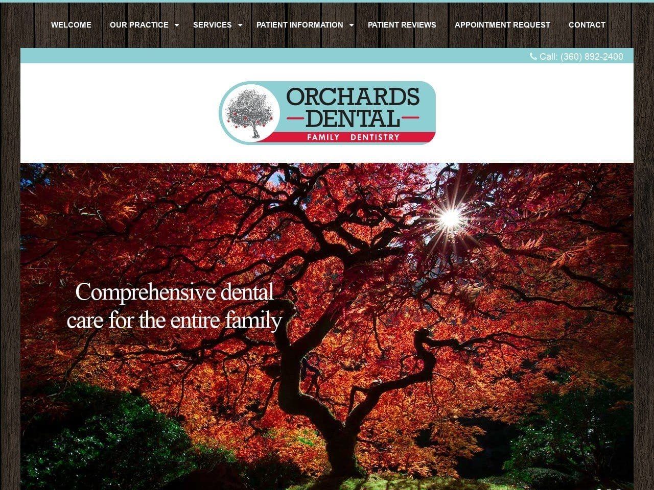 Joshua Williams DMD Pc Website Screenshot from orchardsdental.com
