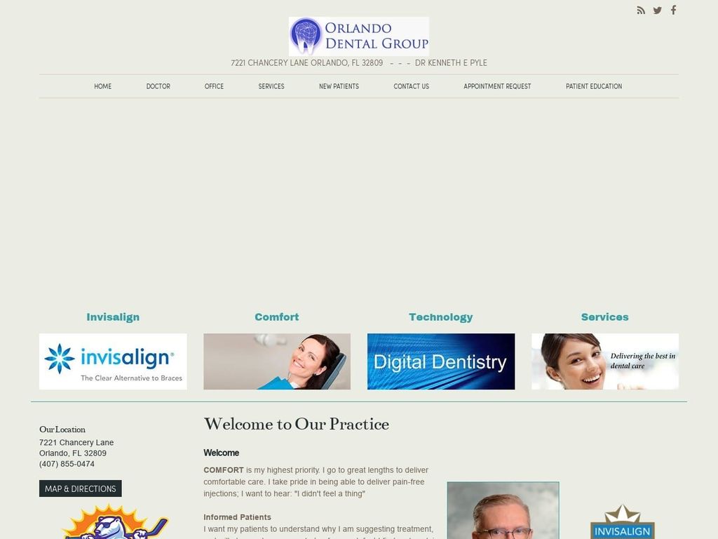 South Orlando Dental Website Screenshot from orlandodentalgroup.com