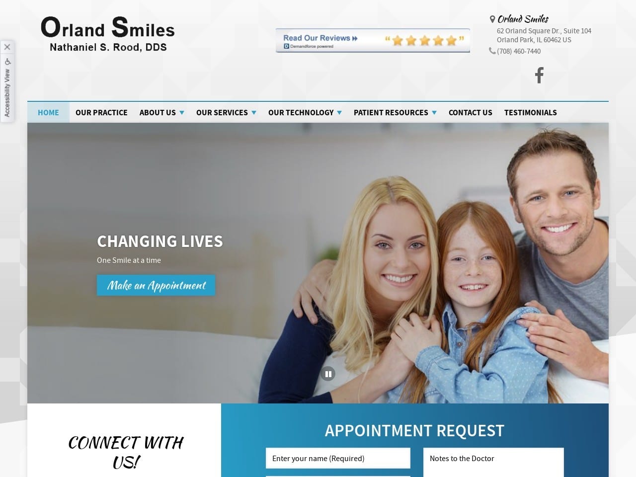 Orland Smiles Website Screenshot from orlandsmiles.com