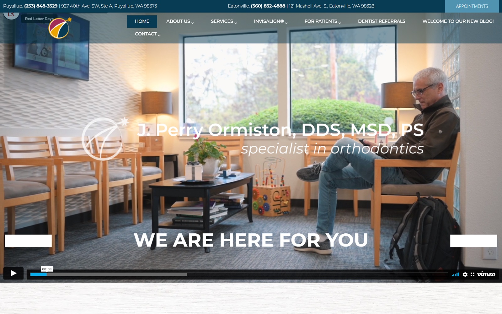 ormistonortho.com screenshot