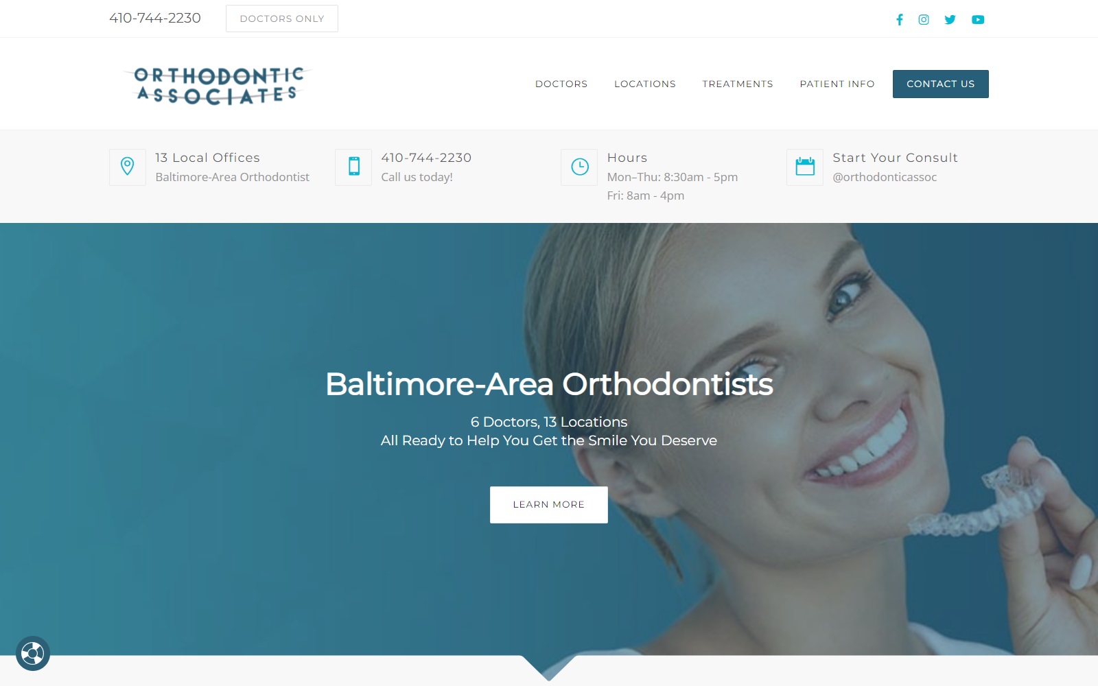 orthodonticassoc.com screenshot