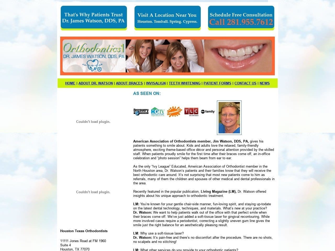 Orthodontics1 Website Screenshot from orthodontics1.net