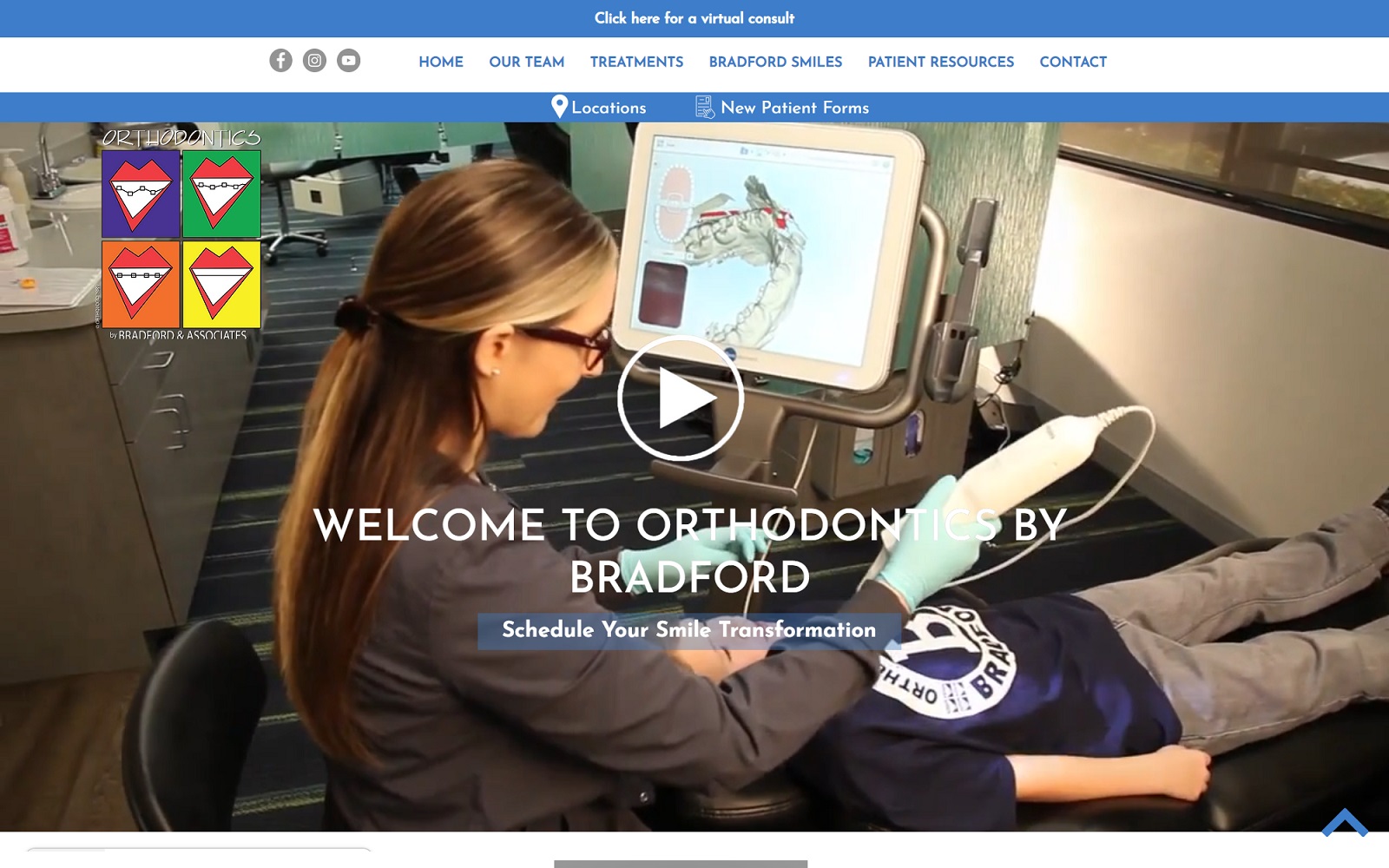 orthodonticsbybradford.com screenshot