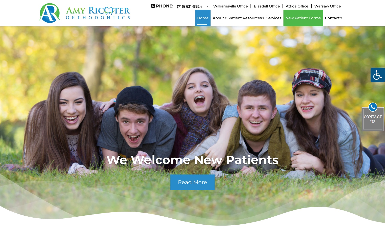 orthodontistsinbuffalo.com screenshot