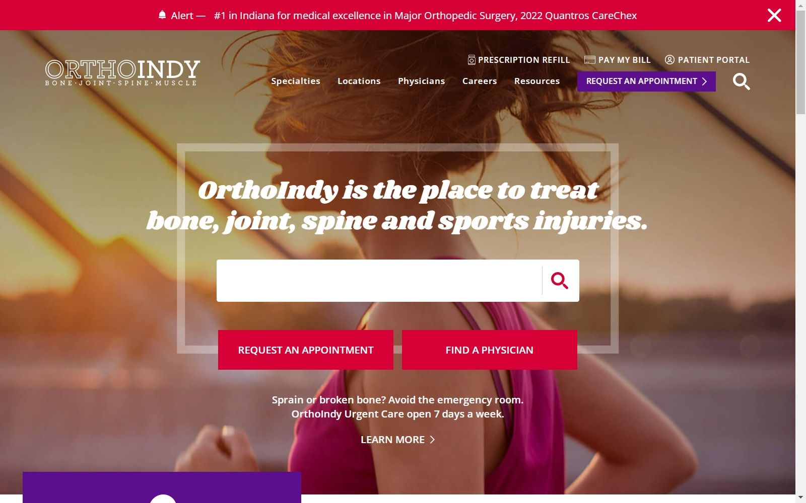 orthoindy.com screenshot