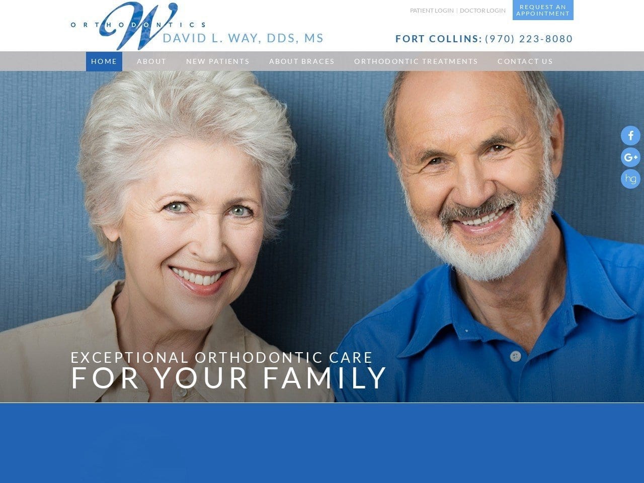 Way Orthodontics Website Screenshot from orthoway.com