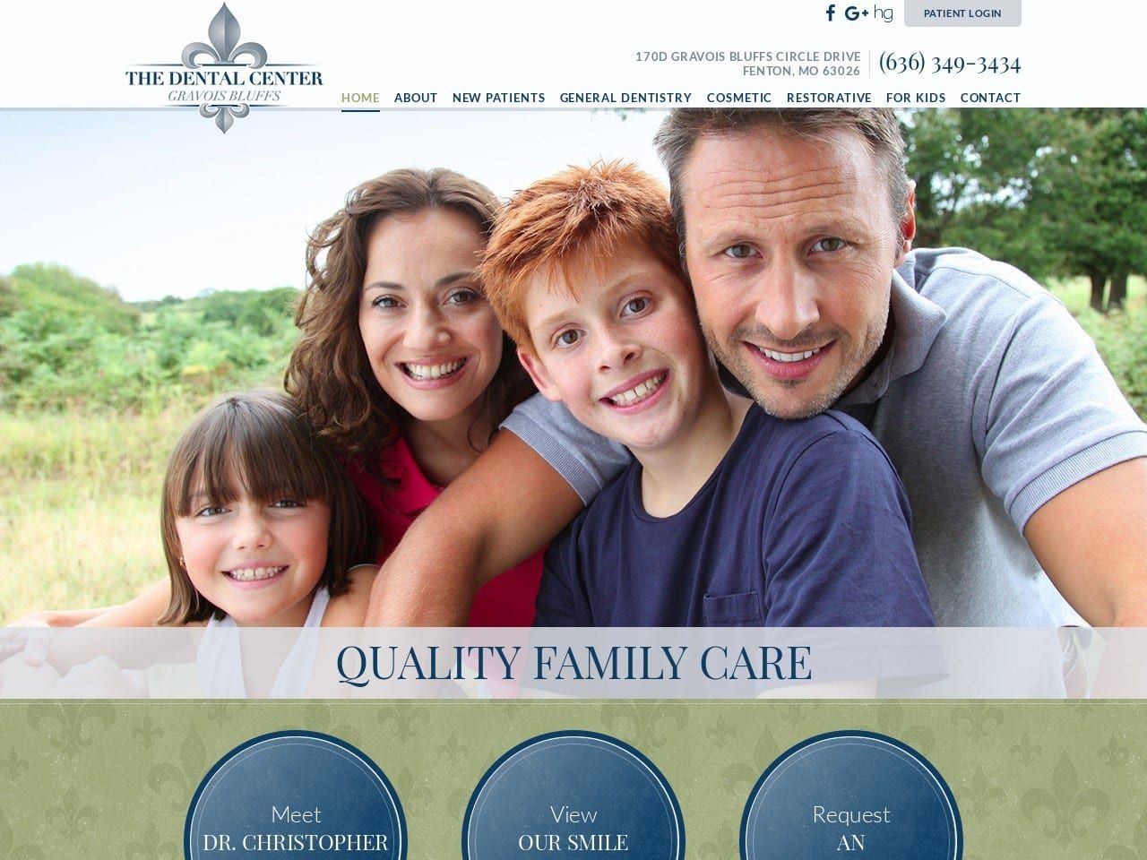 The Dental Center Website Screenshot from osmundental.com