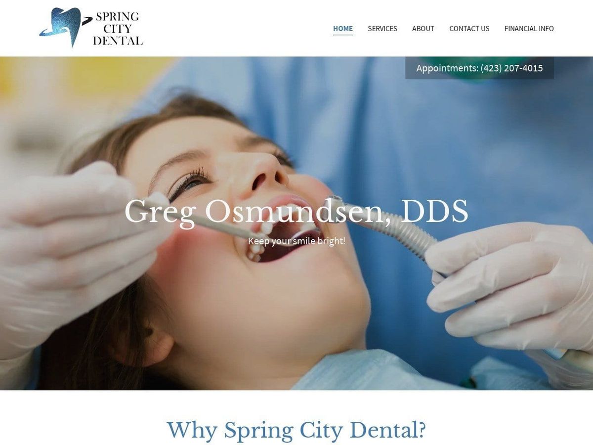 Osmundsen Greg DDS Website Screenshot from osmundsendds.com