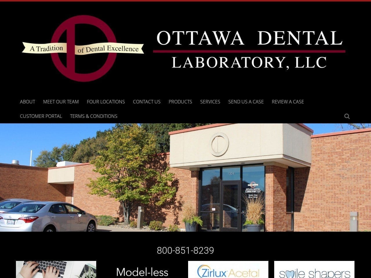 Ottawa Dental Laboratory Ltd Website Screenshot from ottawadentallab.com