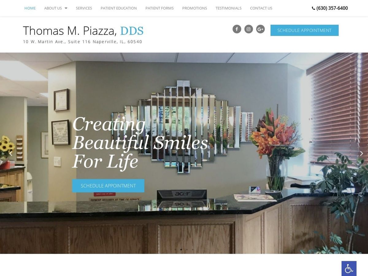 Ournaperville Dentist60540 Website Screenshot from ournapervilledentist60540.com