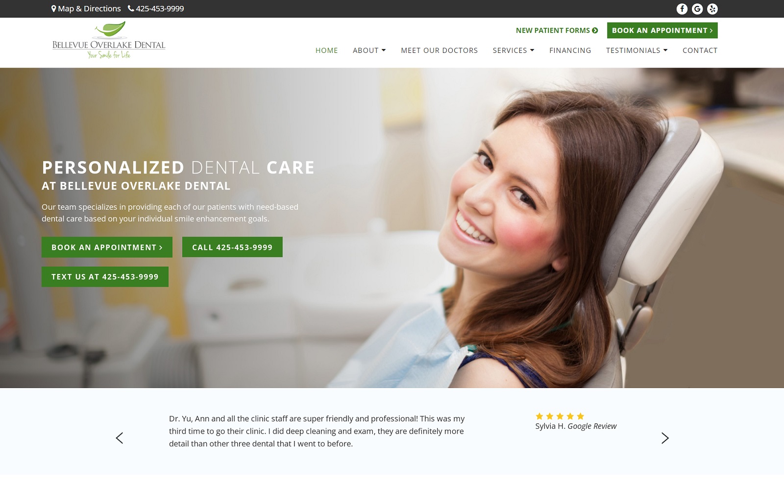 overlakedental.com screenshot