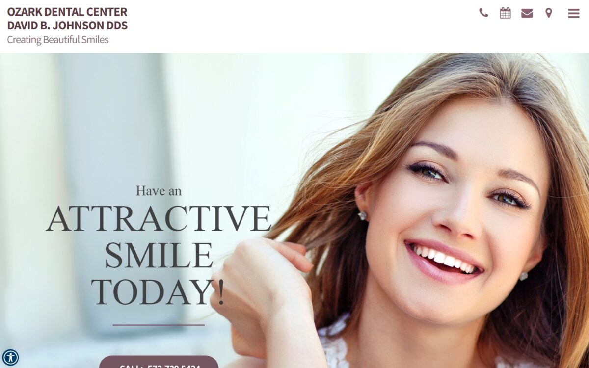 ozarkdentalcenter.com screenshot