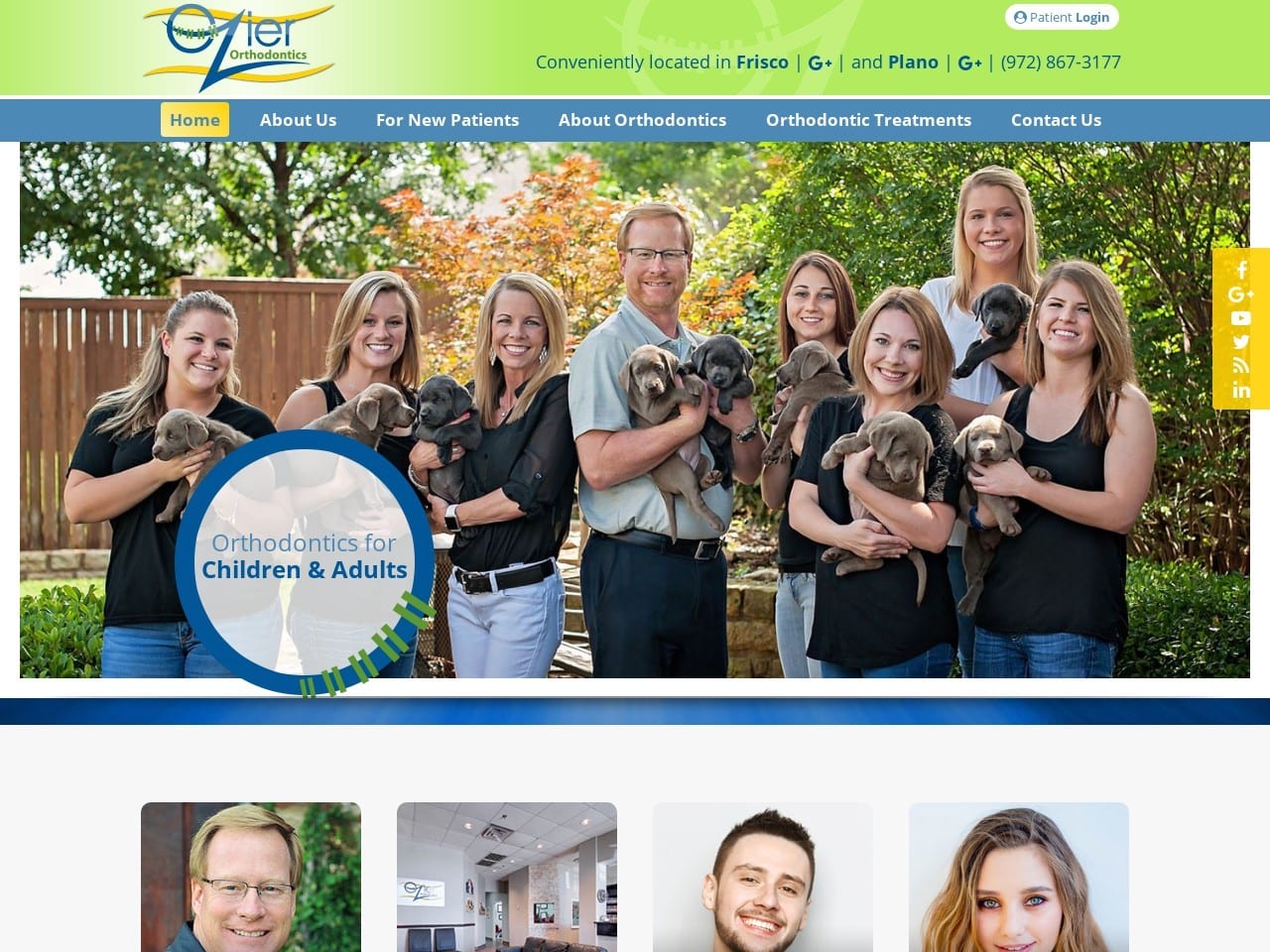 Dr. Mark S. Ozier DDS Website Screenshot from ozierorthodontics.com