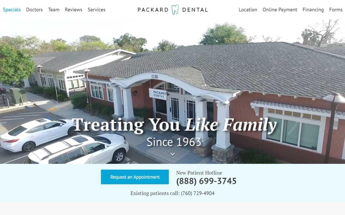 packarddental.com screenshot