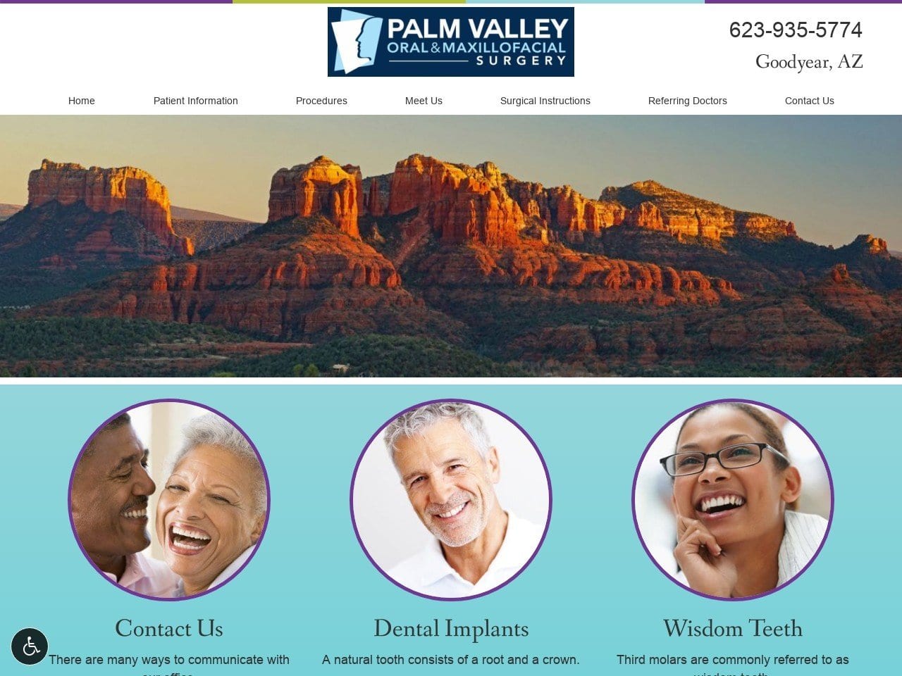 Dr. Randall J. Blazic DDS Website Screenshot from palmvalleyoral.com