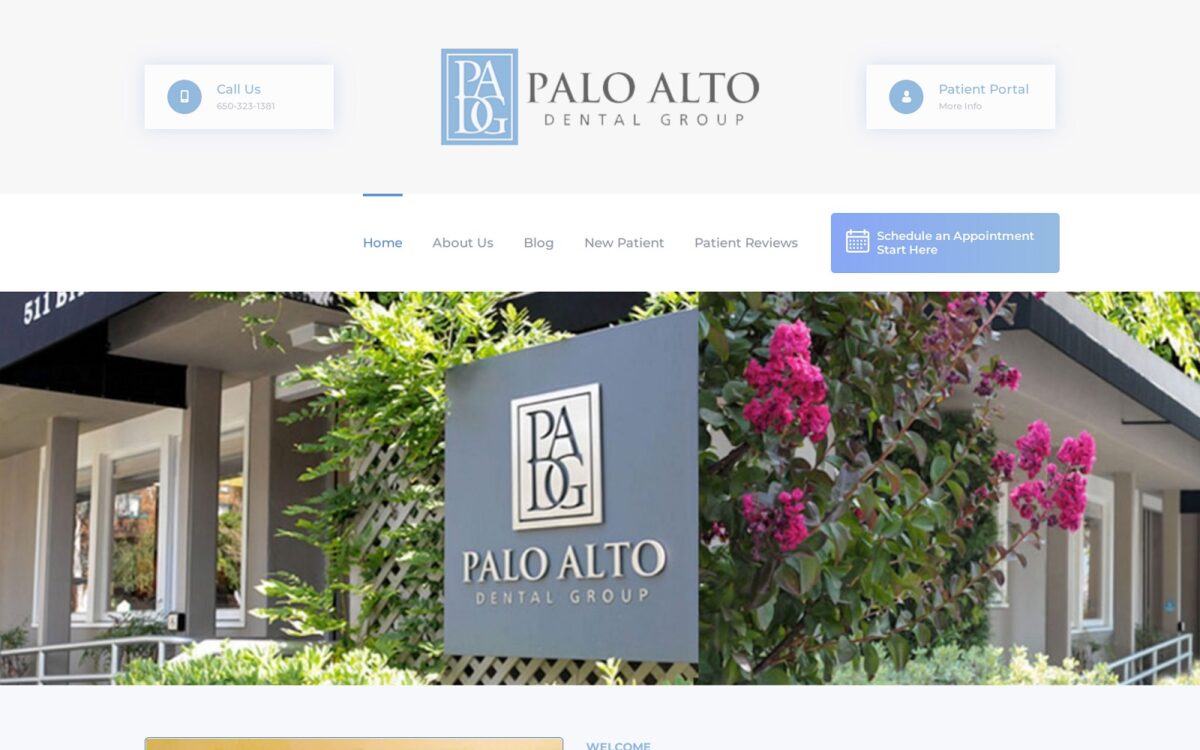 paloaltodentalgroup.com screenshot