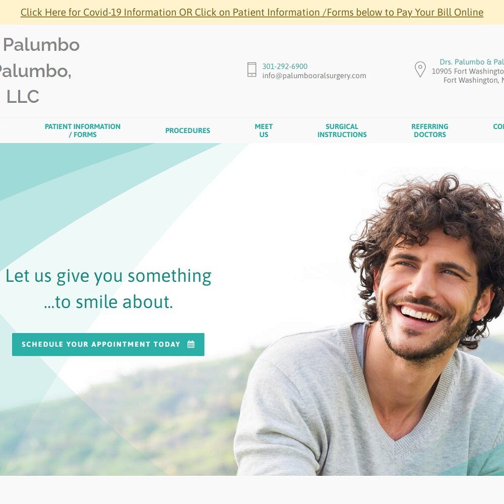 palumbooralsurgery.com screenshot