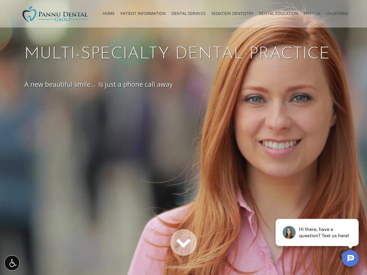 Pannu Dental Care Website Screenshot from pannudental.com